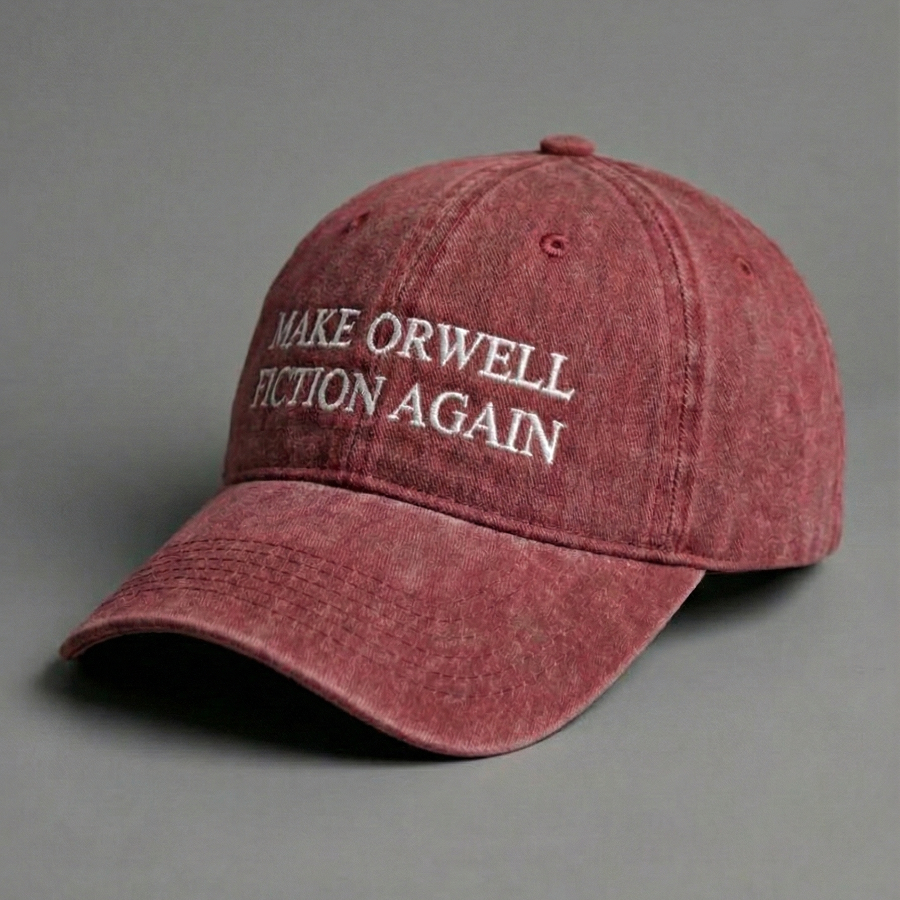 The Maroon MOFA Cap – "Make Orwell Fiction Again"
