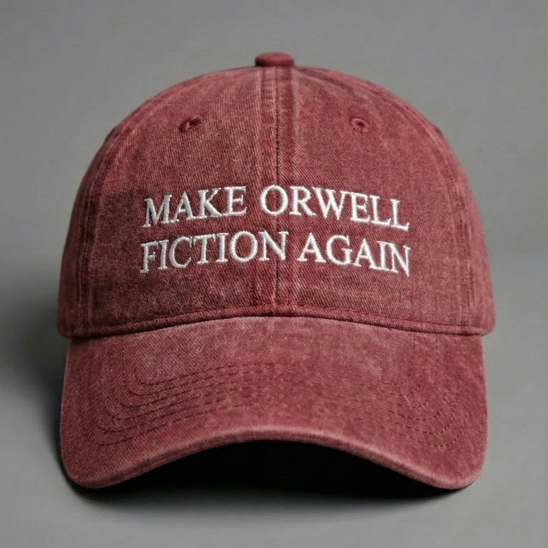 The Maroon MOFA Cap – "Make Orwell Fiction Again"