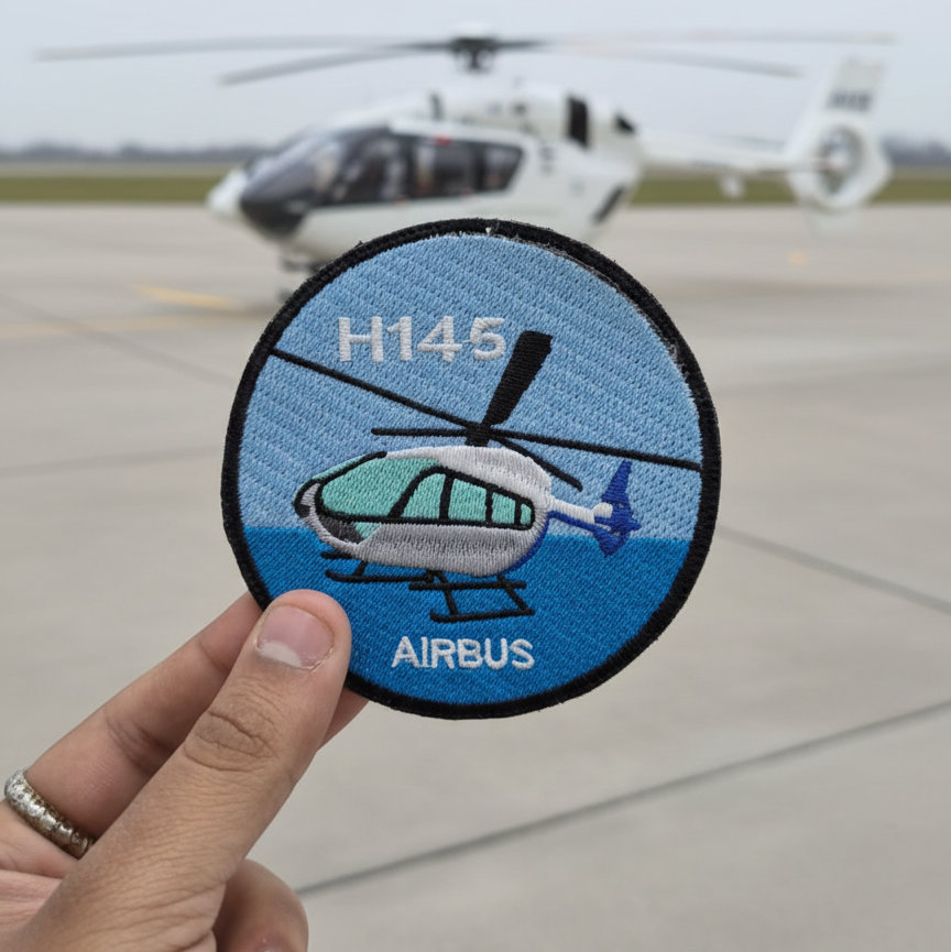 Airbus H145 Embroidered Patch