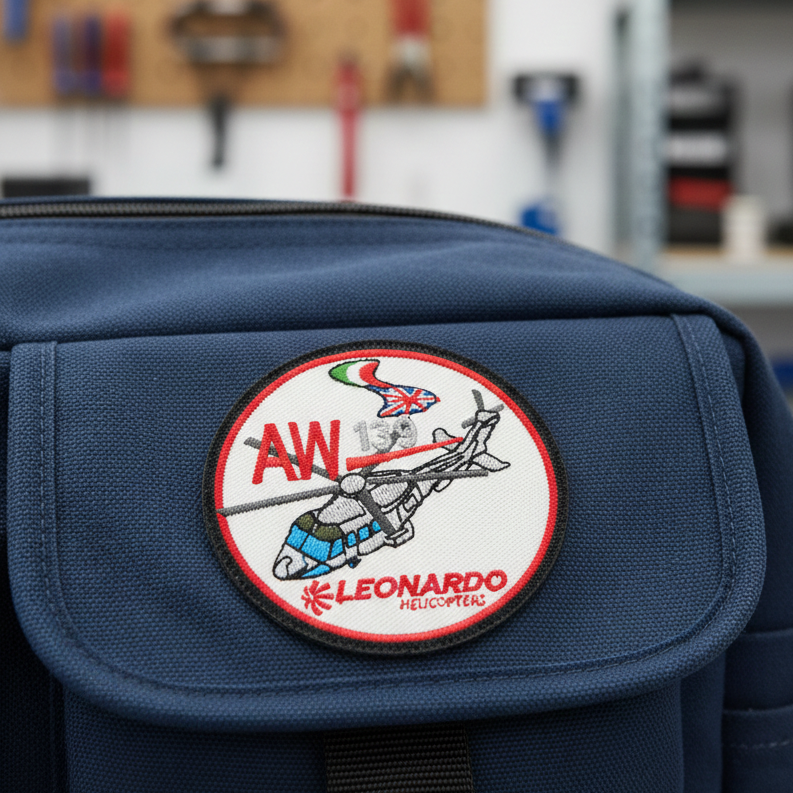Leonardo AW139 Embroidered Patch