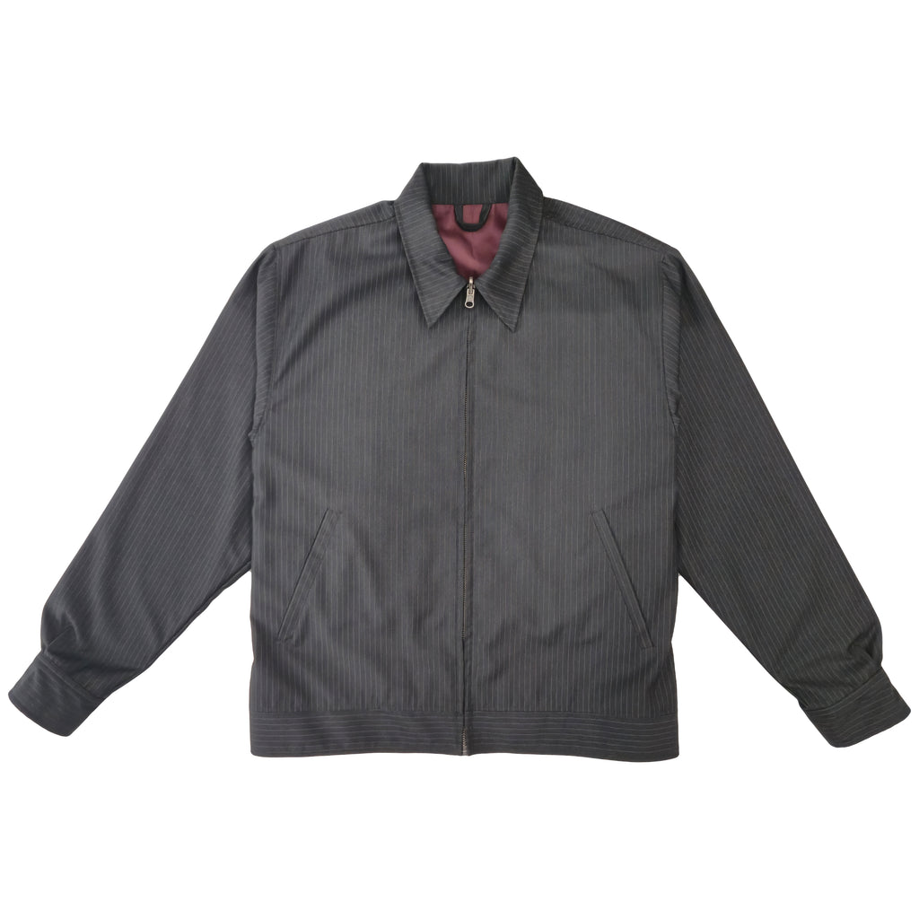 Pinstripe Harrington Jacket